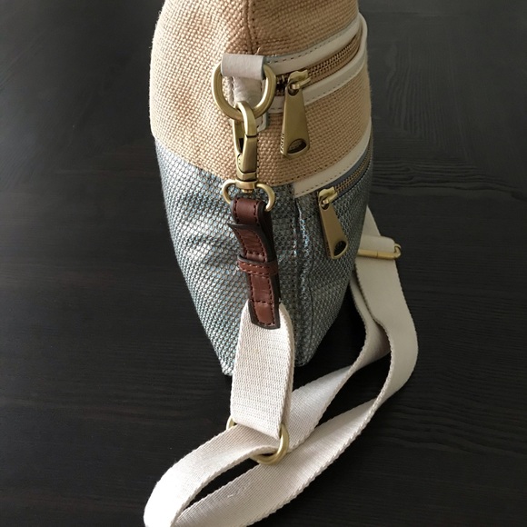 NWOT FOSSIL WOVEN CROSSBODY/HAND BAG - Picture 3 of 10